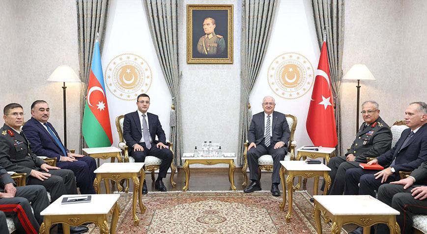 Yaşar Güler, Azerbaycan Savunma Bakanı Yardımcısı Gurbanov’u kabul etti
