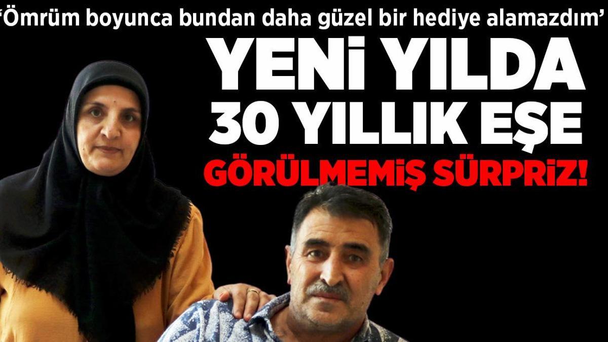 30 yıllık eşe yeni yıl sürprizi: Ömrüm boyunca bundan daha güzel bir hediye alamazdım