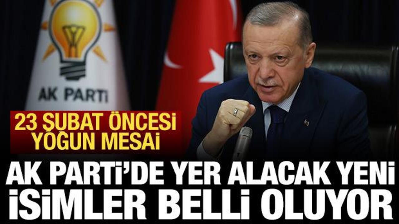AK Parti’de yer alacak yeni isimler belli oluyor: Erdoğan’ın 23 Şubat mesaisi