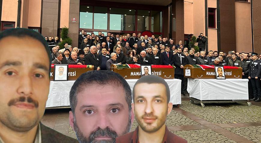 Ankara’da kazada ölen 3 işçi için belediye önünde tören düzenlendi