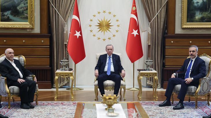 Ateşkes sonrası ilk ziyaret! Erdoğan, Hamas heyetini kabul etti