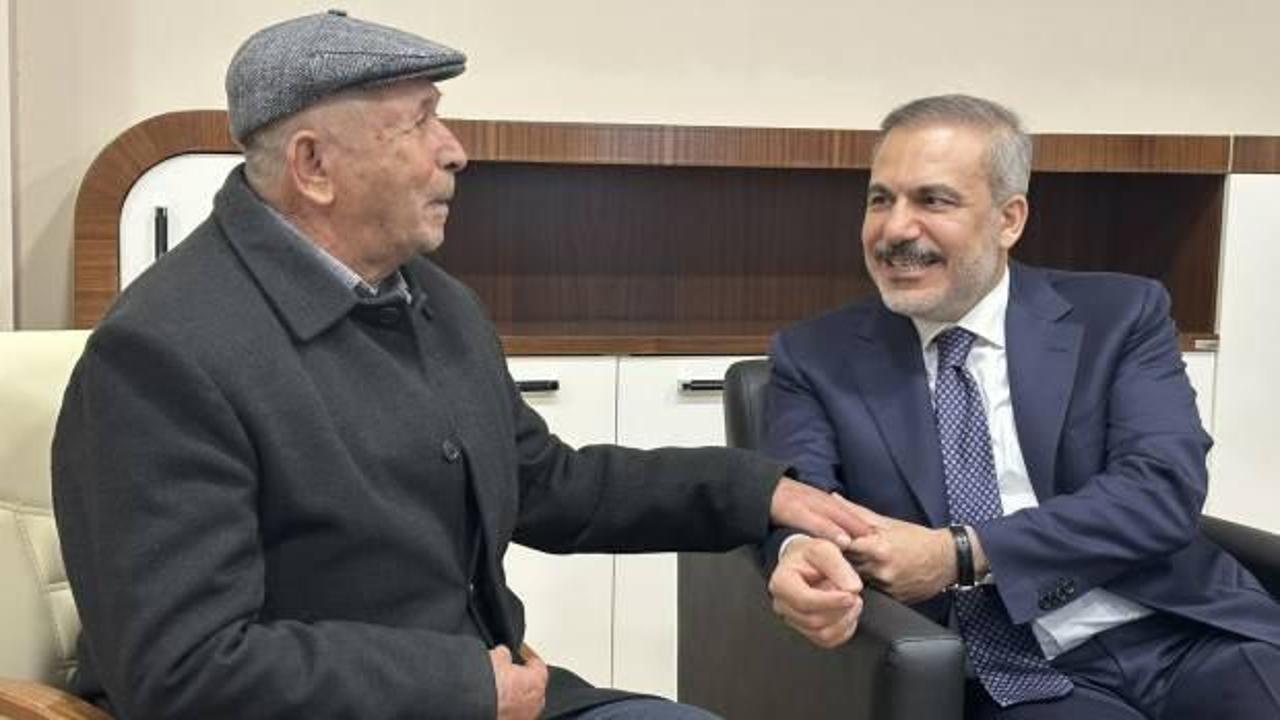 Bakan Fidan, şehit Ömer Halisdemir’in babasıyla görüştü