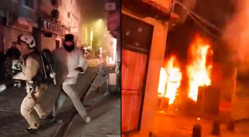 Beyoğlu’nda peş peşe iki yangın! Terzi dükkanı ve ev yandı