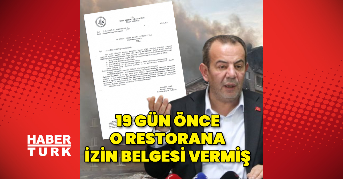Bolu Belediyesi Kartalkaya’daki restorana izin belgesi vermiş