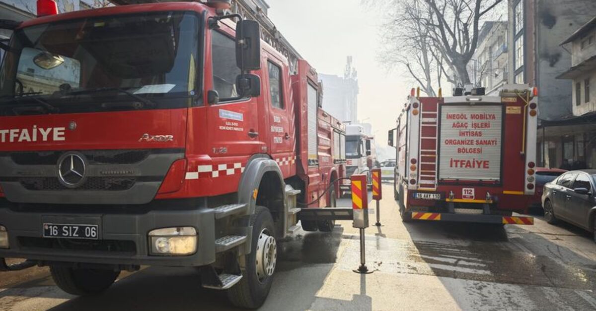 Bursa'da mobilya imalathanesinde çıkan yangın söndürüldü – Güncel haberler