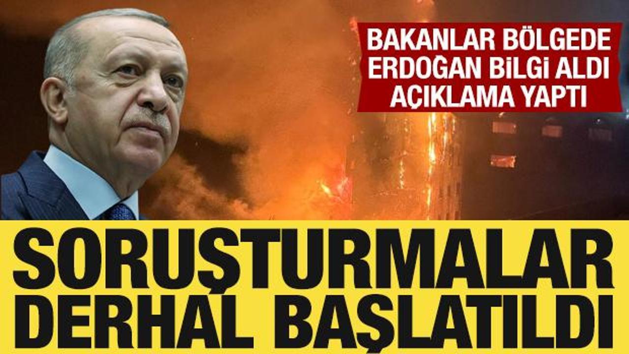 Cumhurbaşkanı Erdoğan’dan Bolu’daki yangınla ilgili açıklama