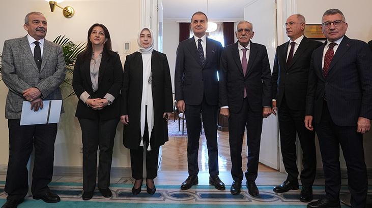 DEM Parti heyetiyle görüşme sonrası AK Parti’den yeni açıklama!