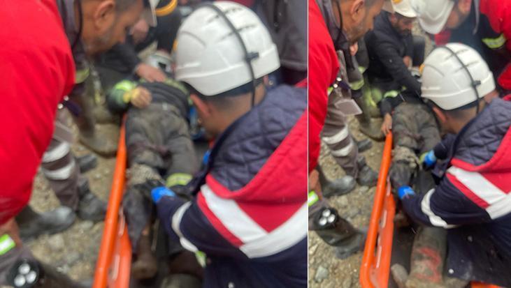 Elazığ’da maden ocağında panik: Üzerlerine taş düşen 2 işçiden 1’i yaralandı