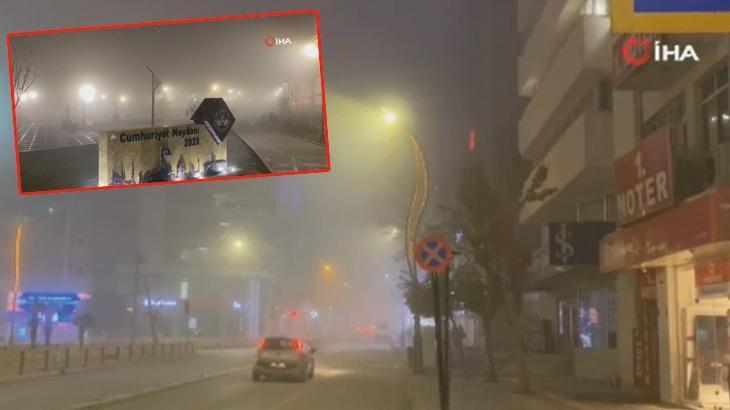 Elazığ’da yoğun sis etkili oldu: Görüş mesafesi 5 metreye kadar düştü