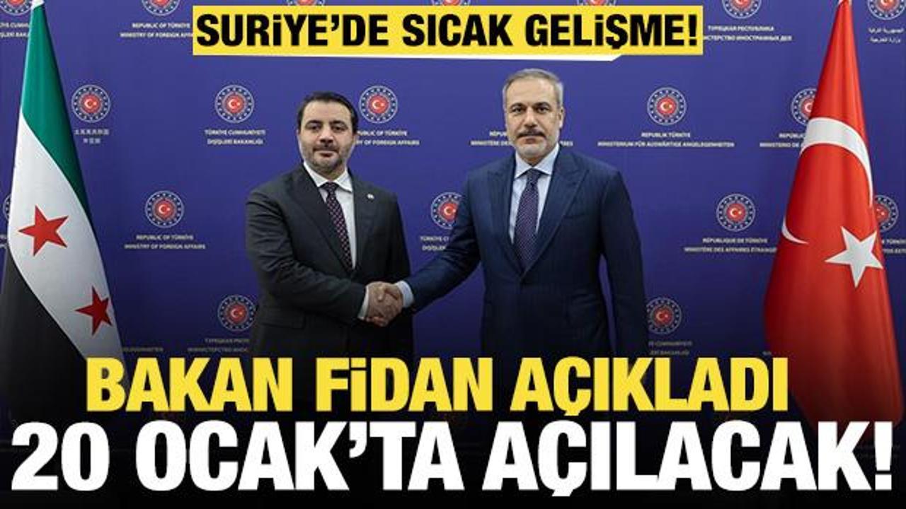 Hakan Fidan tarih verdi: Halep Başkonsolosluğu faaliyete geçecek!