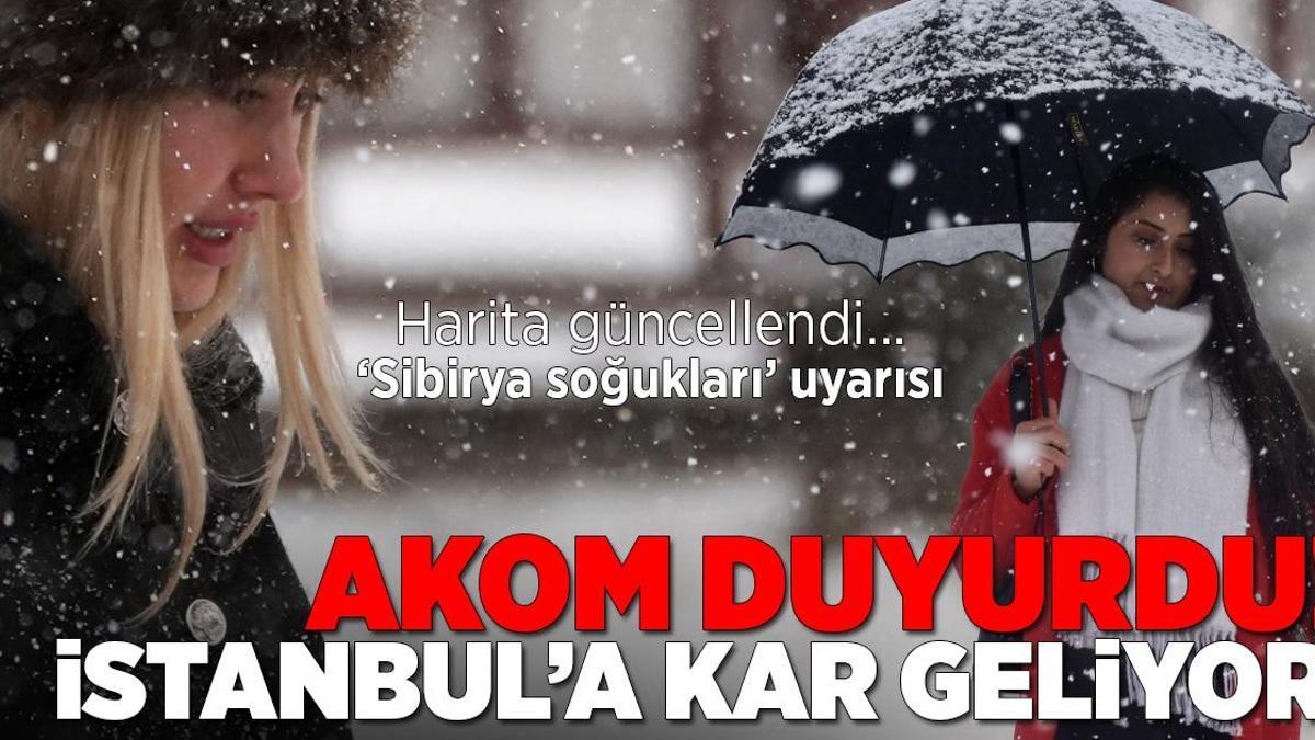 Harita güncellendi! Yeni hava dalgası geliyor: İstanbul’da kar yağışı için tarih verildi