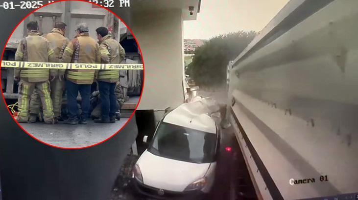 İstanbul’da kontrolden çıkan kamyon dehşet saçtı! Altına alıp 50 metre sürükledi