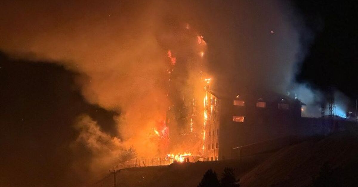 Kartalkaya'da otel yangını | Son dakika haberleri
