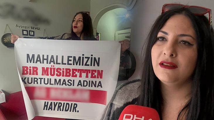 ‘Mahallemizin bir musibetten kurtulması hayrıdır’ yazılı pankart asıp, lokma döktürdü