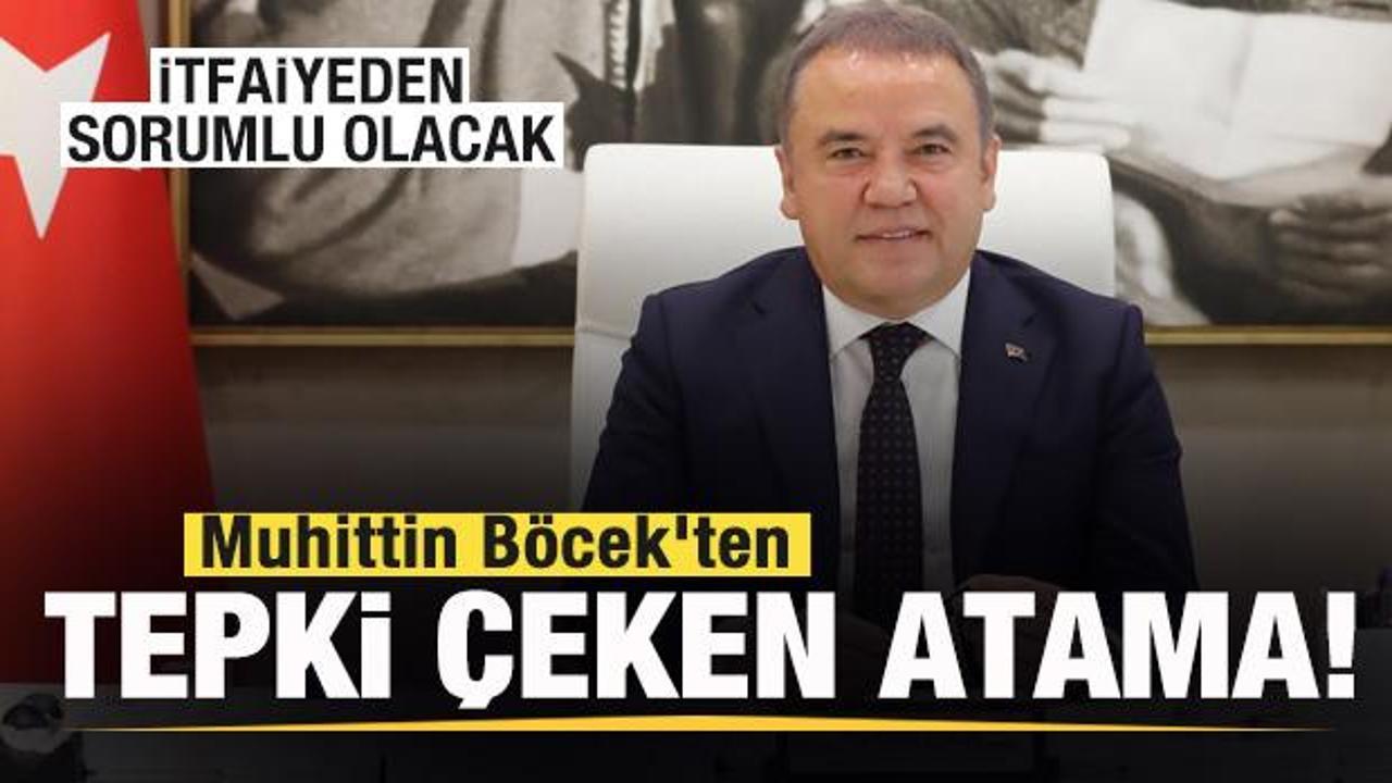 Muhittin Böcek’ten yeğenine terfi! İtfaiyeden sorumlu olacak