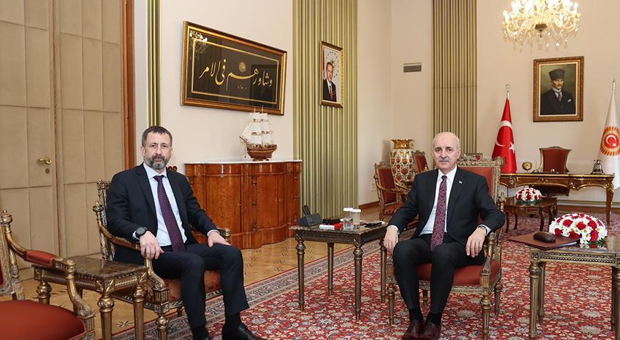 Numan Kurtulmuş, Çekya Büyükelçisi Stepanek’i kabul etti