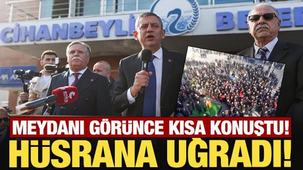 Özgür Özel, Konya’da hüsrana uğradı!