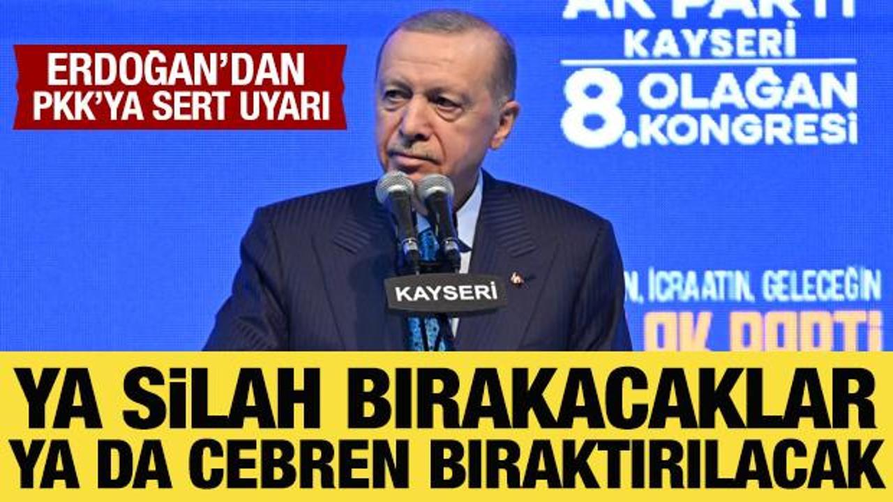 Son Dakika: Cumhurbaşkanı Erdoğan’dan PKK’ya sert uyarı!