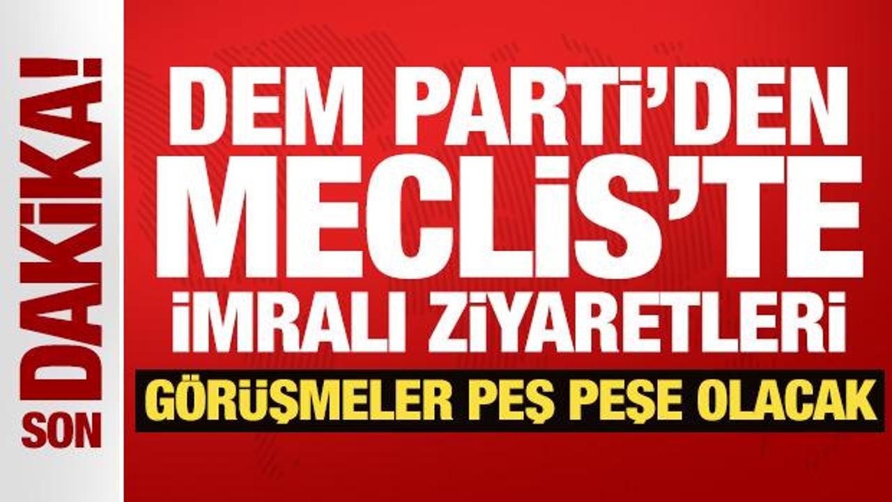 Son Dakika: DEM Parti’den Bahçeli’ye ziyaret!