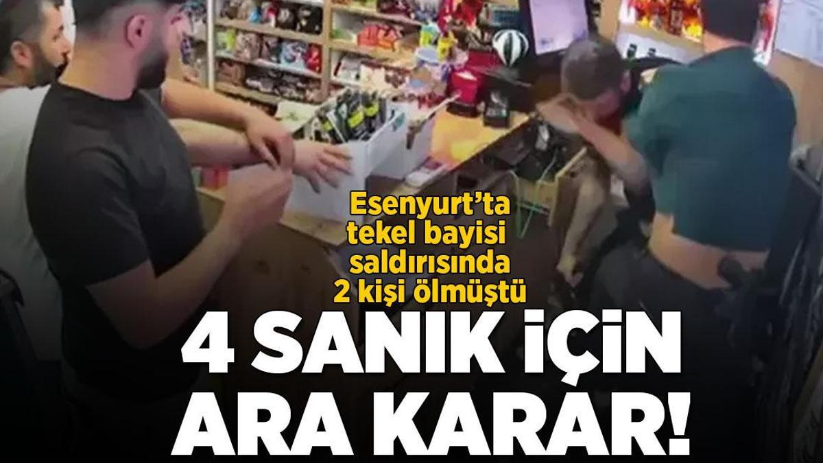 Tekel bayisi cinayetinde 4 sanık için ara karar