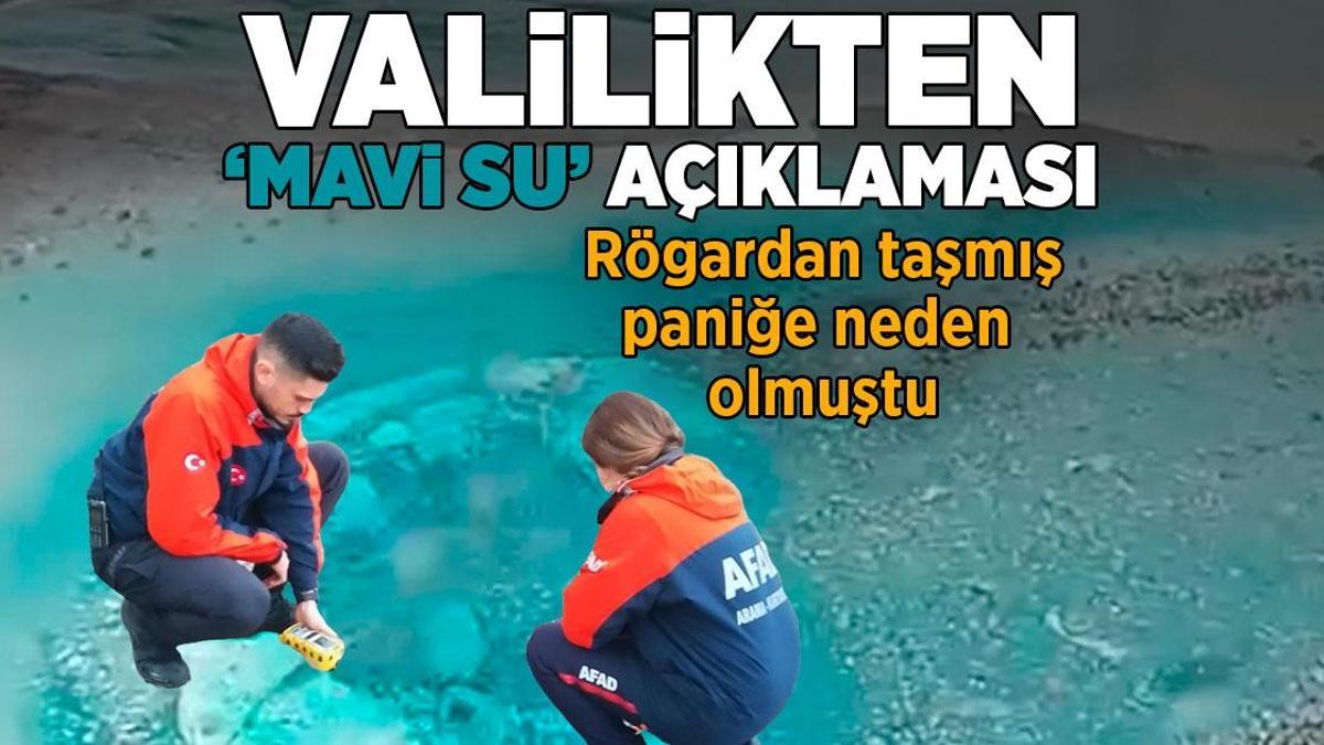 Yalova’da rögardan mavi renkli su taşmıştı! Valilikten açıklama geldi