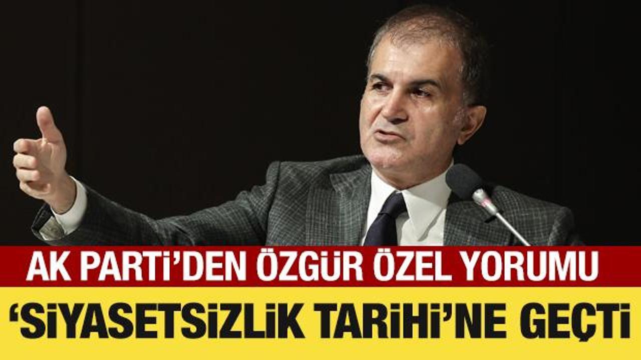 AK Parti Sözcüsü Çelik’ten Özgür Özel’e tepki