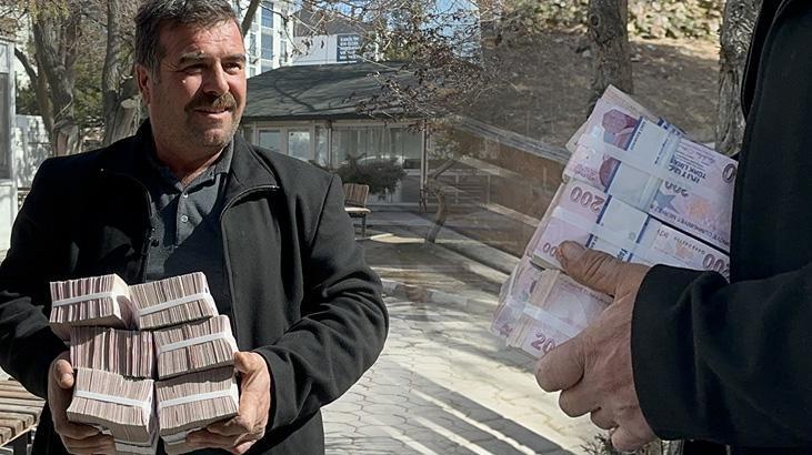 Aksaraylı çiftçi kucak dolusu parayı düşünmeden geri verdi!