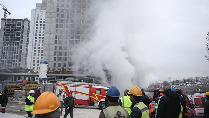 Ankara’da inşaat alanında yangın