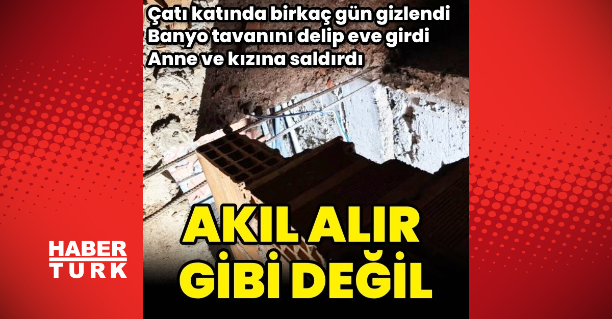 Asma tavanı kırıp alttaki daireye giren şüpheli yakalandı – Güncel Haberler