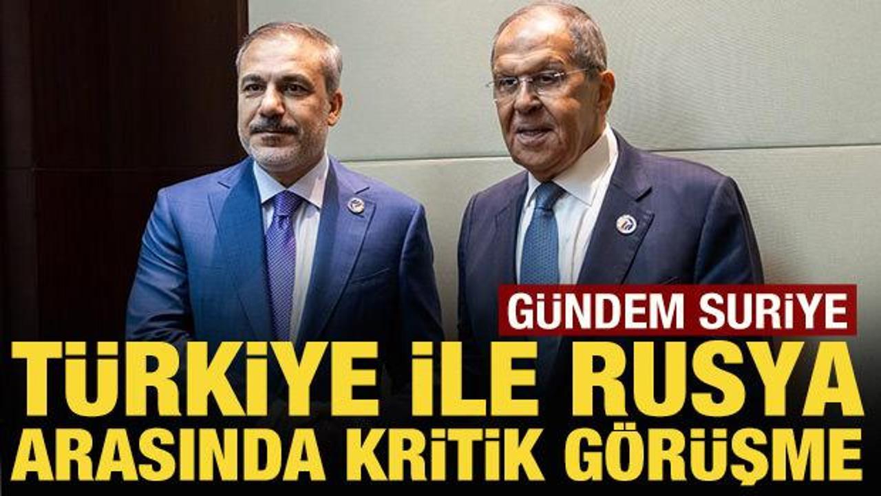 Bakan Fidan, Rus mevkidaşı Lavrov ile görüştü