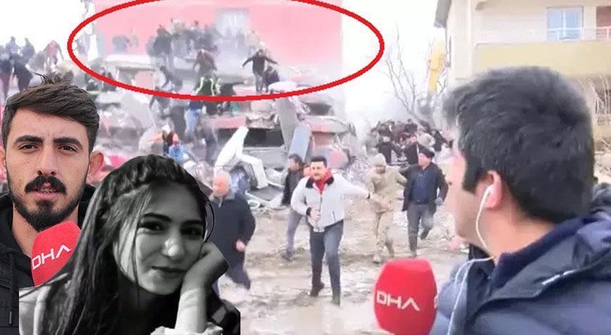 Bina canlı yayında yıkıldı! ‘Kolumun üzerinde eşimin cansız bedeniyle kaldım’