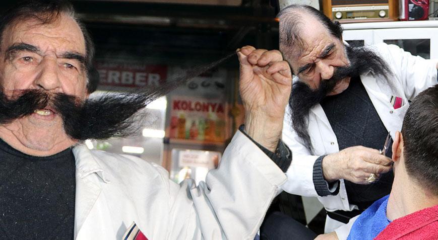 Bıyıklarını 60 yıldır kesmiyor! ‘Horasanlı Pala’yı gören şaşkına dönüyor