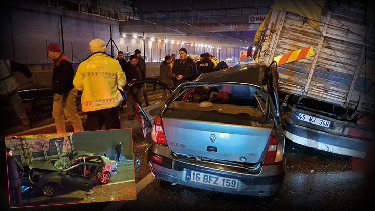 Bursa’da zincirleme kaza! 4 araç birbirine girdi: 1 ölü, 4 yaralı
