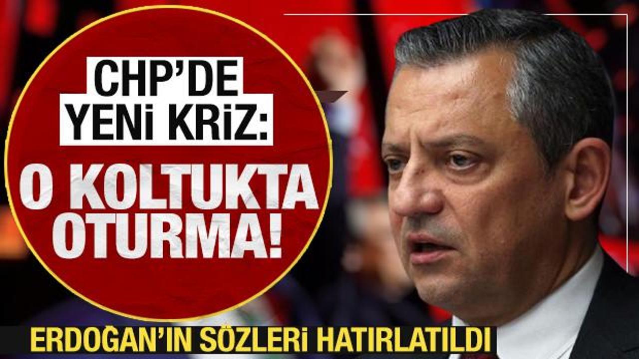 CHP’de kriz patlak verdi: O koltukta oturmayın!