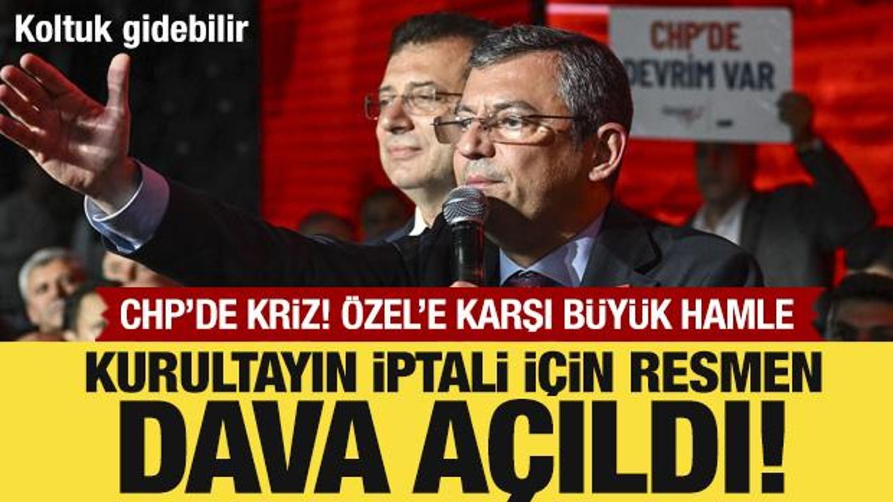 CHP’de kurultayın iptali ve Özel’in görevden uzaklaştırılması için dava