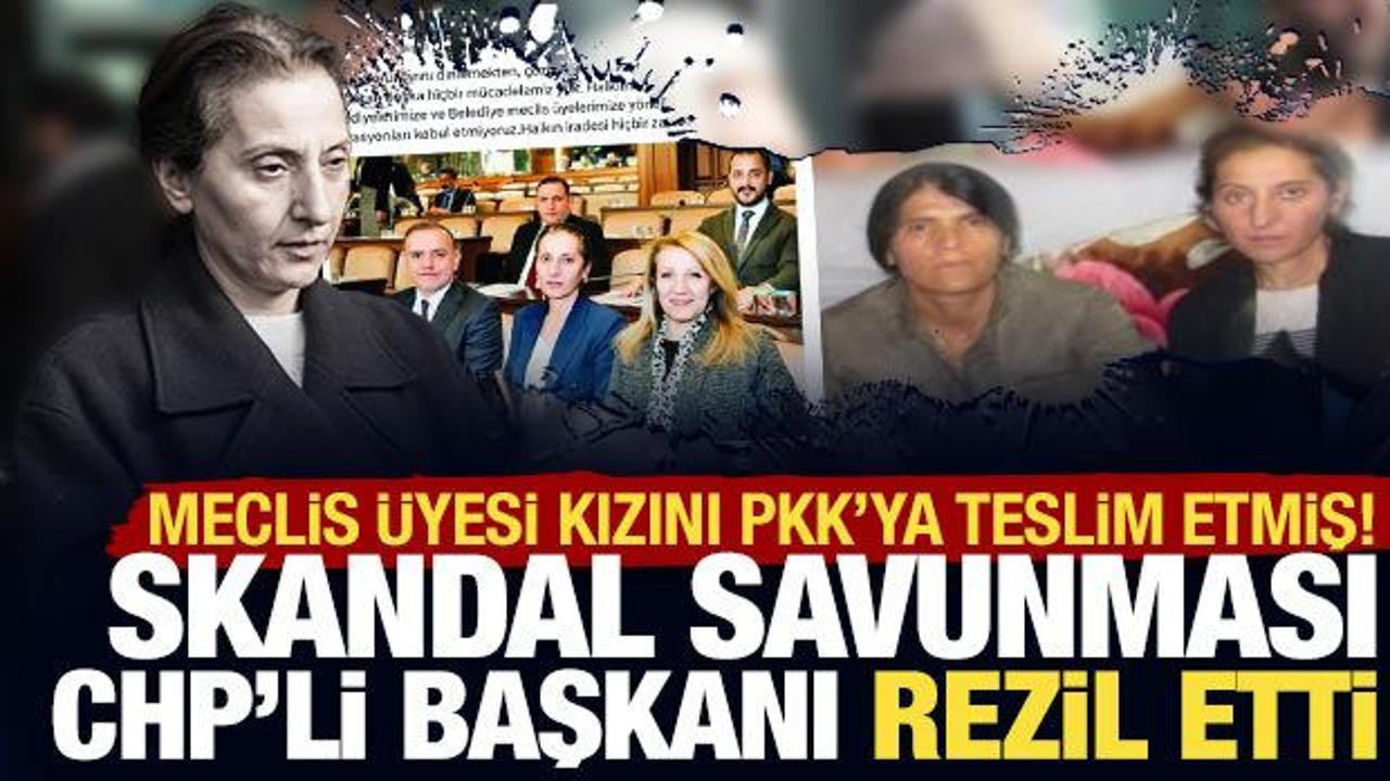 CHP’li Meclis üyesi kızını PKK’ya teslim etti: Belediye başkanından skandal savunma