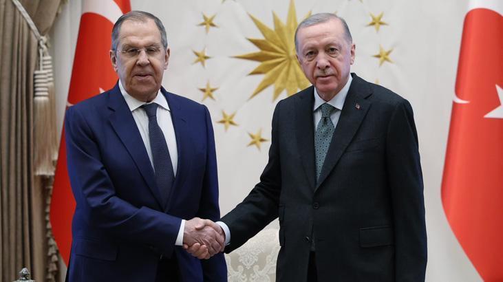 Cumhurbaşkanı Erdoğan, Rusya Dışişleri Bakanı Lavrov’u kabul etti