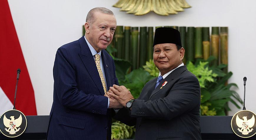 Cumhurbaşkanı Erdoğan ve Subianto’dan ortak beyan