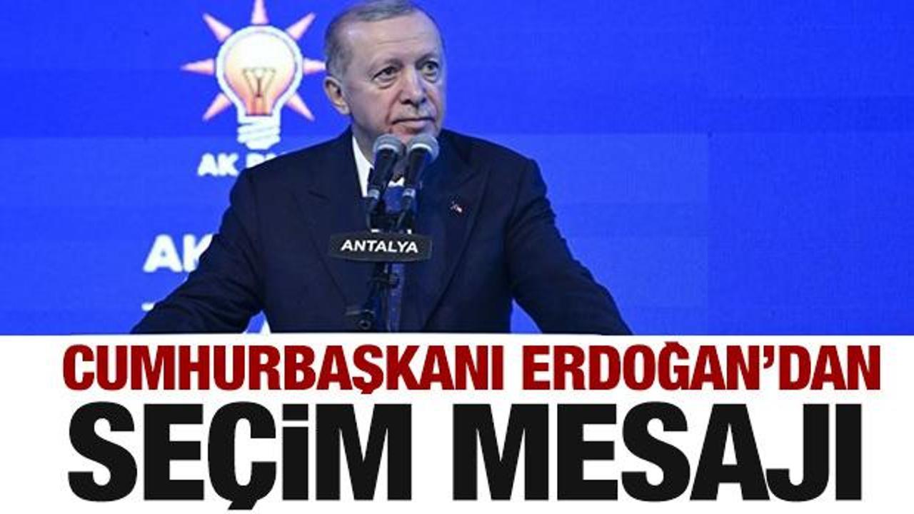 Cumhurbaşkanı Erdoğan’dan son dakia seçim açıklaması