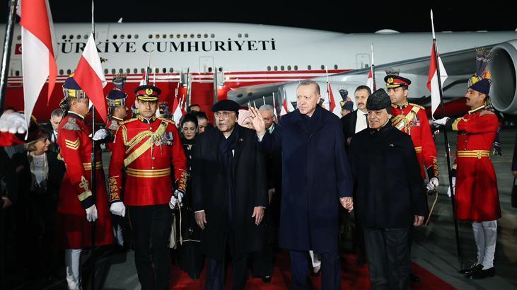 Cumhurbaşkanı Erdoğan’ın Asya turu sürüyor! Pakistan’a geldi