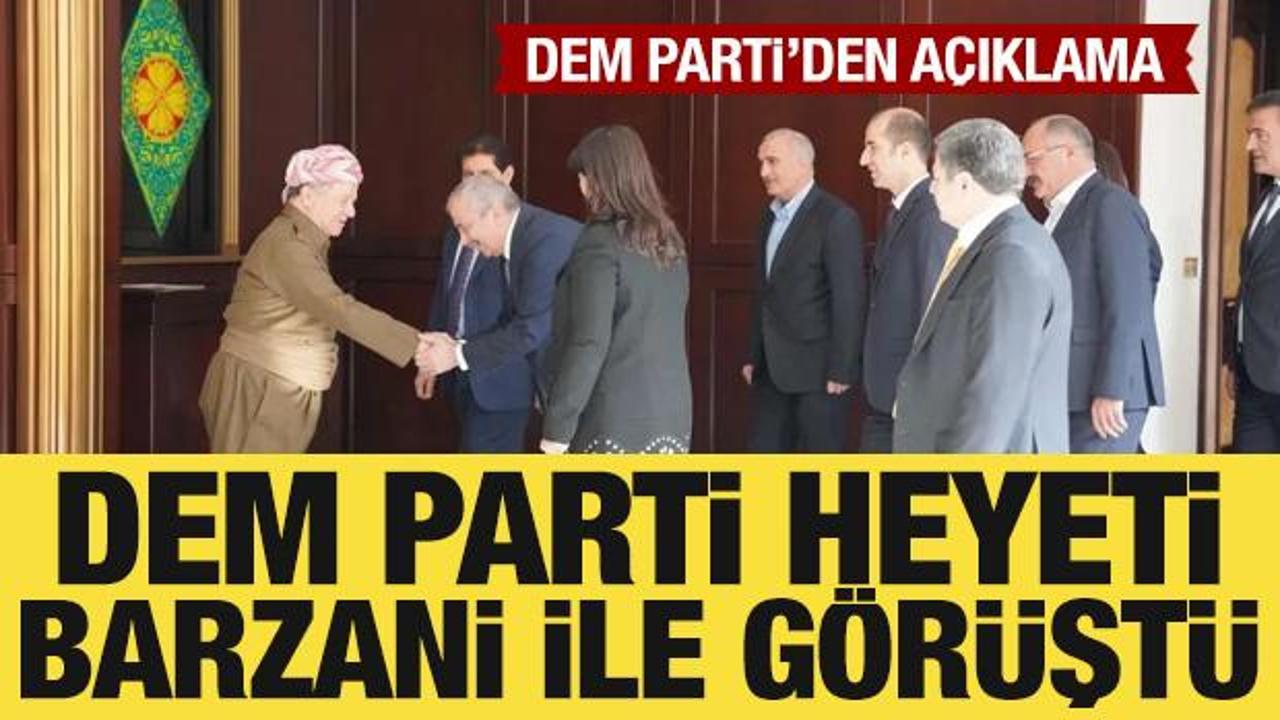 DEM Parti İmralı heyeti Kuzey Irak’ta, Barzani ile görüştü