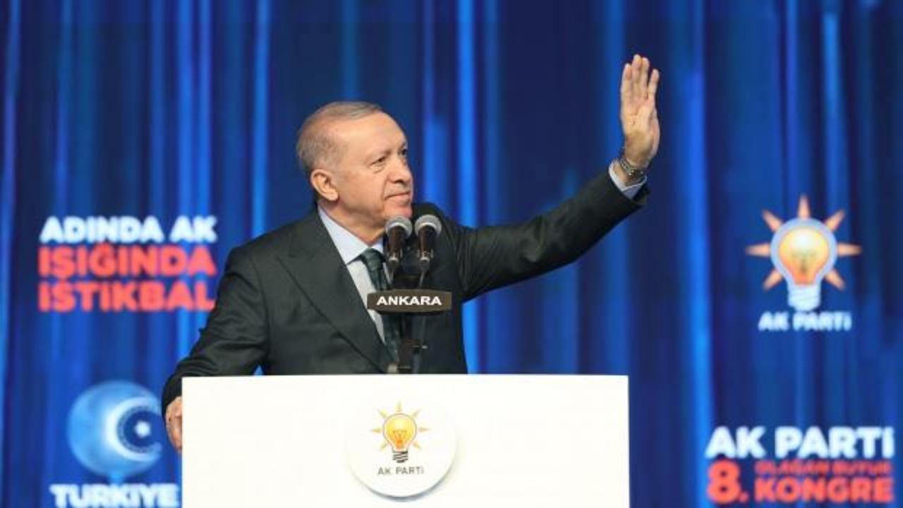 Erdoğan’dan tarihi kongrede dikkat çeken Bahçeli mesajı!