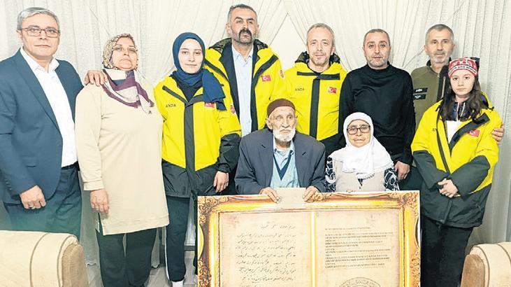 Esir askerin mektubu bir asır sonra ailesinde