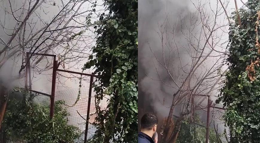 Fatih’te Havuzlu Mescit Camii lojmanında çıkan yangın söndürüldü