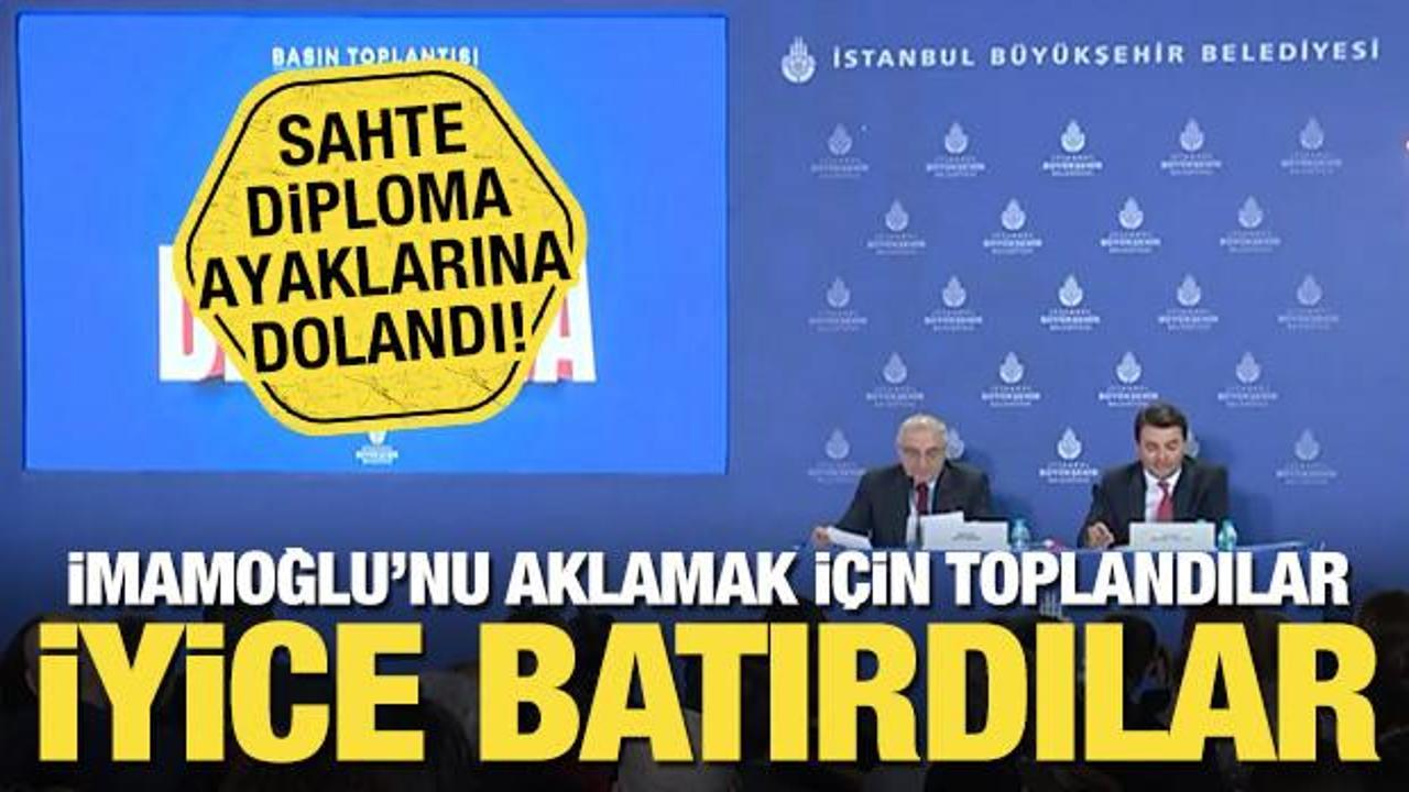 İmamoğlu’nu aklamak için toplandılar iyice batırdılar… Sahte diploma ayaklarına dolandı