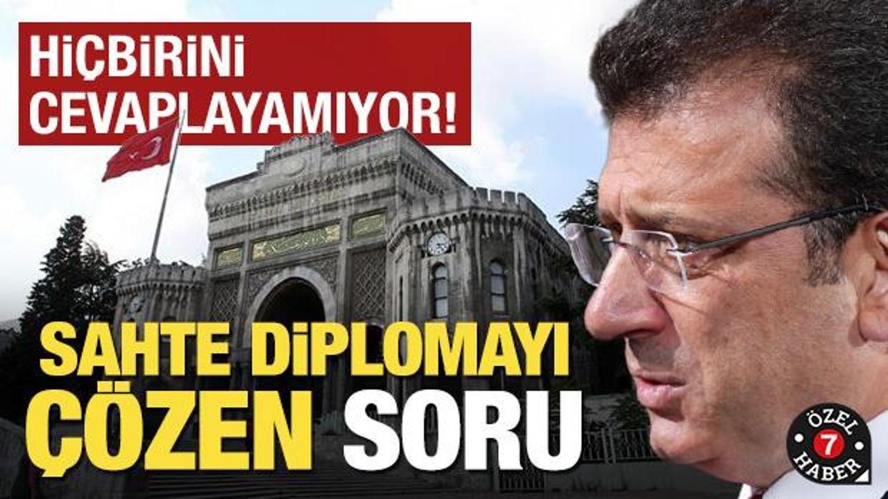 İmamoğlu’nun şaibeli diplomasında cevap verilemeyen sorular!
