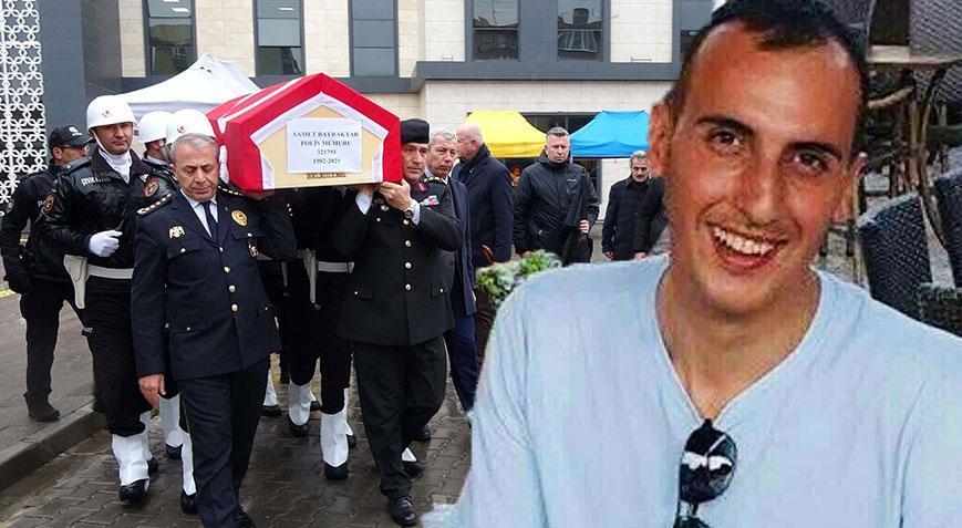 Kalp krizinden ölen polis memuru için tören