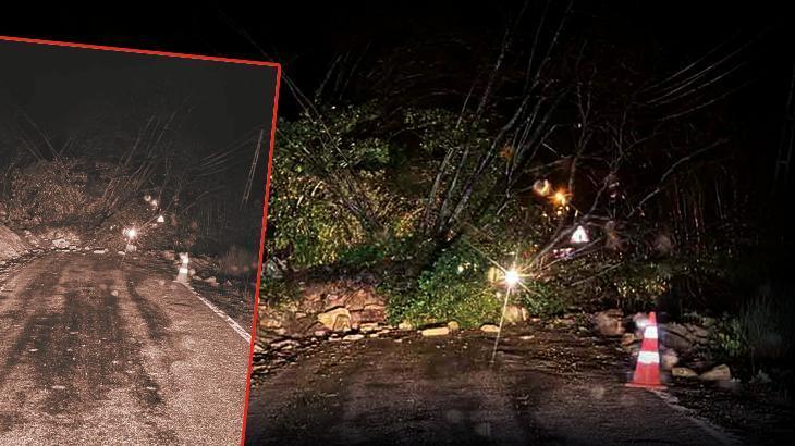 KASTAMONU HABERLERİ! Kastamonu’da heyelan! Cide ile Doğanyurt ilçelerinde sahil yolu ulaşıma kapandı