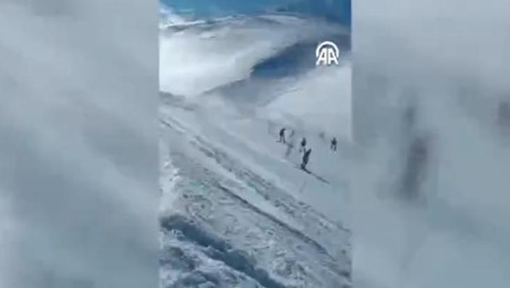 Palandöken Kayak Merkezi’nde çığ meydana geldi