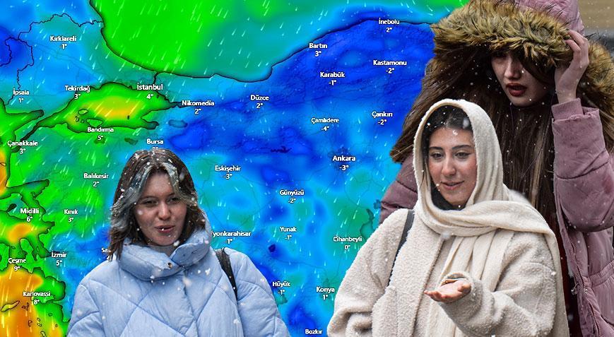 Son dakika kar yağışı haberleri! İstanbul’a kar ne zaman yağacak? Bugün kar yağacak mı?